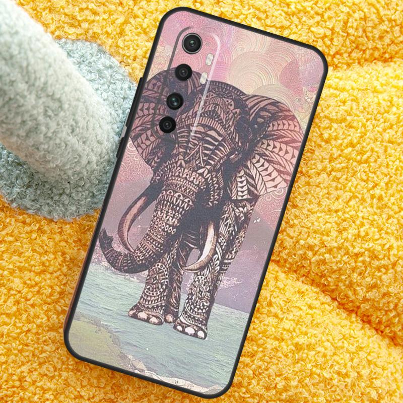 Elephant Floral Tribal Case For Xiaomi 17 Pro Max 13 14 15 Ultra 13T 14T 15T Cover For POCO X7 X5 X6 F5 F6 F7 F8 Pro