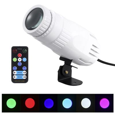 Mini RGBW LED Beam Spot Lights Pinspot Light with Remote Spotlight Stage Effect Lighting for DJ
