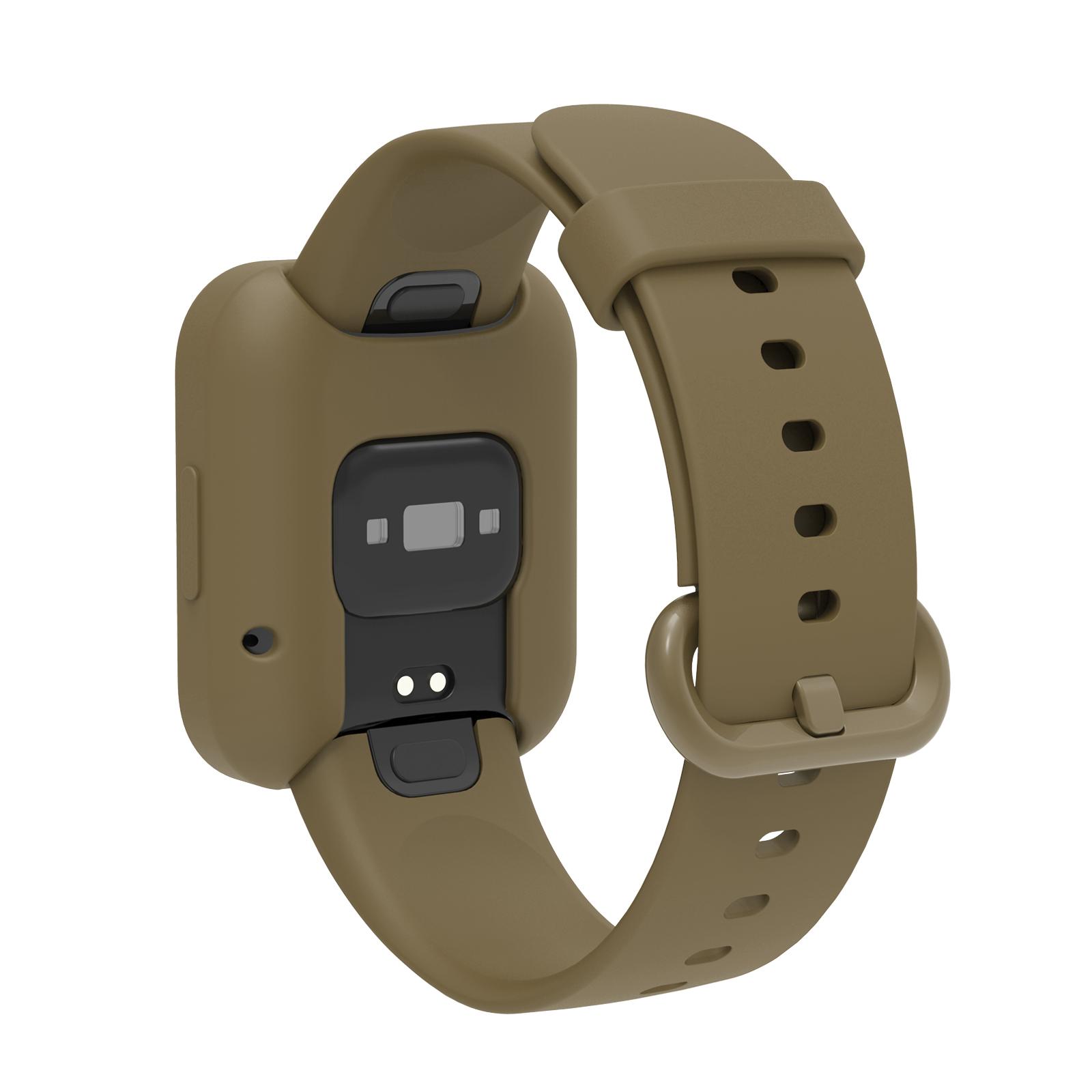 

Силиконовый ремешок для часов для Xiaomi Redmi Watch 2 Lite, ремешок для умных часов, браслет Mi Watch2 Lite + защитный чехол, защитная крышка Redmi Watch дубильная кора