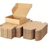 100pcs Super Hard Kraft Paper Airplane Boxes - Small Square Paper Boxes for Gift Wrapping and Mailing