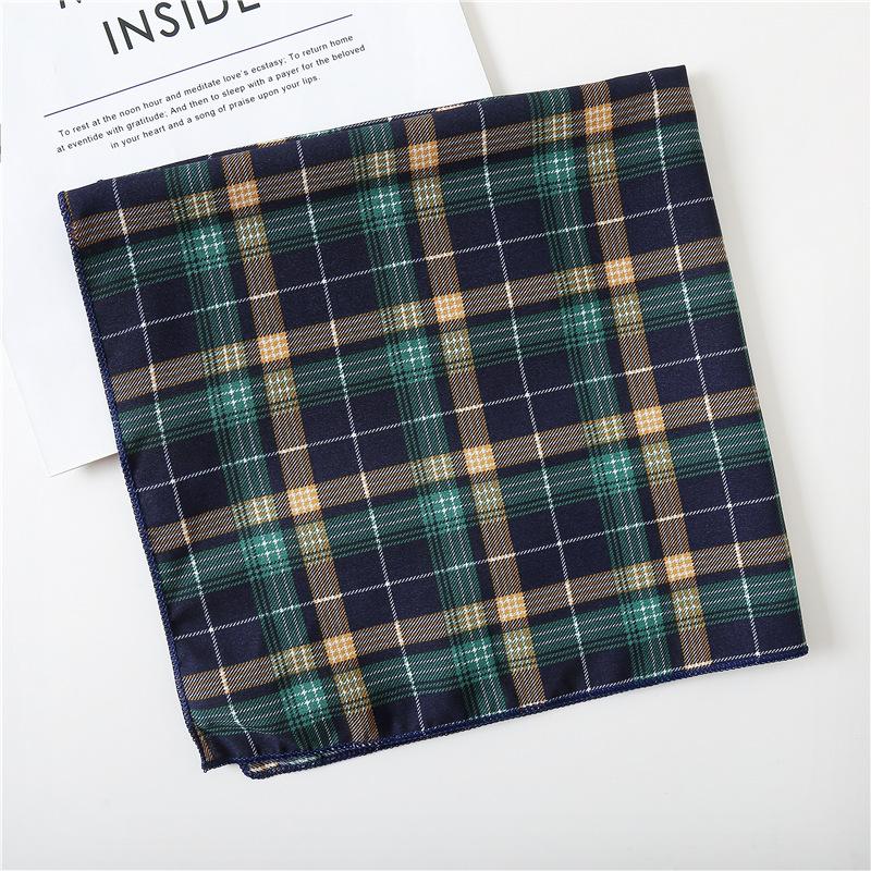 Korean Small Scarf Leopard Print Polka Dot Square Women's Decorative Autumn Winter Headscarf Headband Wrist Chic Style