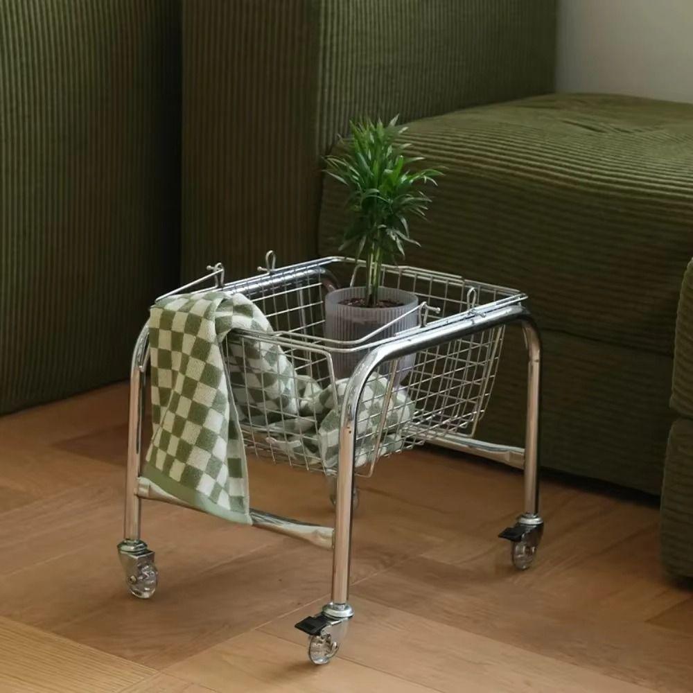Chariot Mobile à Forte Charge Portante Rack de Rangement Grande Capacité Étagère à Livres Cuisine