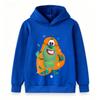 Kids Boys Girls Hoodie Sweatshirt, Cute 3D Cartoon Green Alien Print Long Sleeve Casual Pullover Hooded Top for Toddlers School Daily Wear
