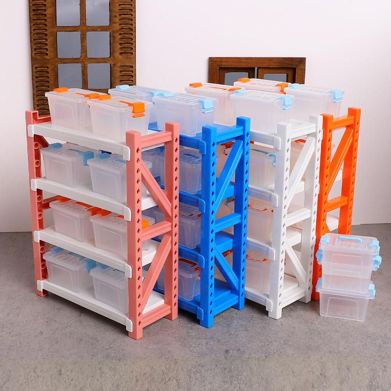 1:12 Dollhouse Miniature Storage Multi-layer Shelves Warehouse Scene Furniture Home Model Decor Toy Accessories