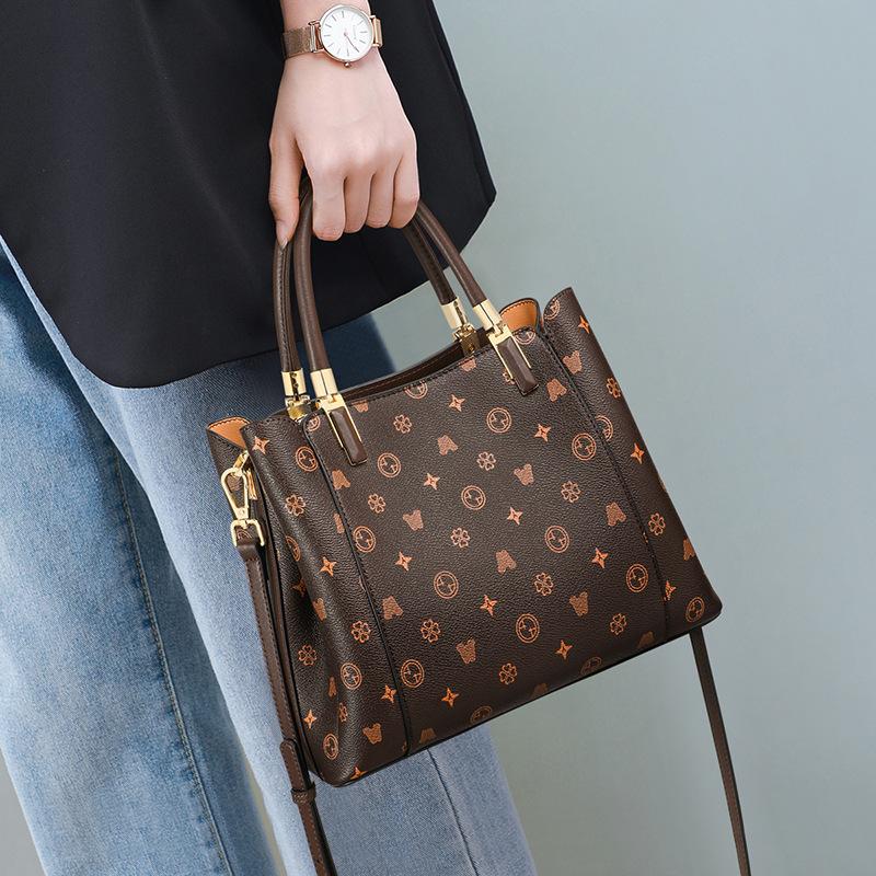 Bag Women's New Handbag Women's Bag Classic Presbyopia Commuter Handbag High-end Shoulder Messenger Bag