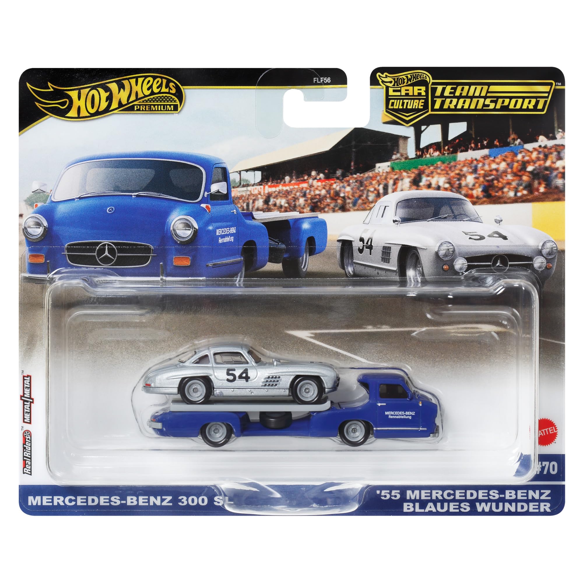 

Hot Wheels 300 SL Blues Wunder Team Transport Mercedes-Benz
