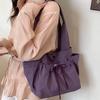 Kordelzug-Nylon-Tragetasche Damen-Umhängetasche