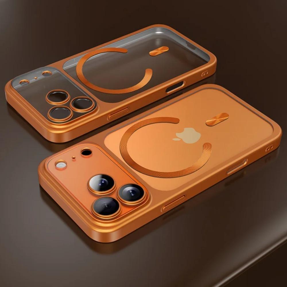 Coques 17ProMax Coque TPU Souple pour IPhone 17 16 15 14 13 Pro Max Magsafe Transparent Lentille Film Verre Trempé Protection Caméra Coque Recharge Sans Fil