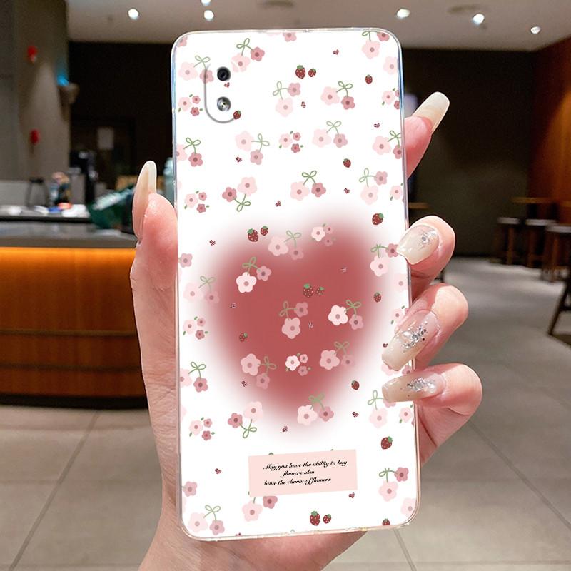 Phone Case For Huawei Y5 2019 / Honor 8S / Play 8 / Play 8A Butterfly Bow Protective Casing Transparent Soft Silicone TPU Cover