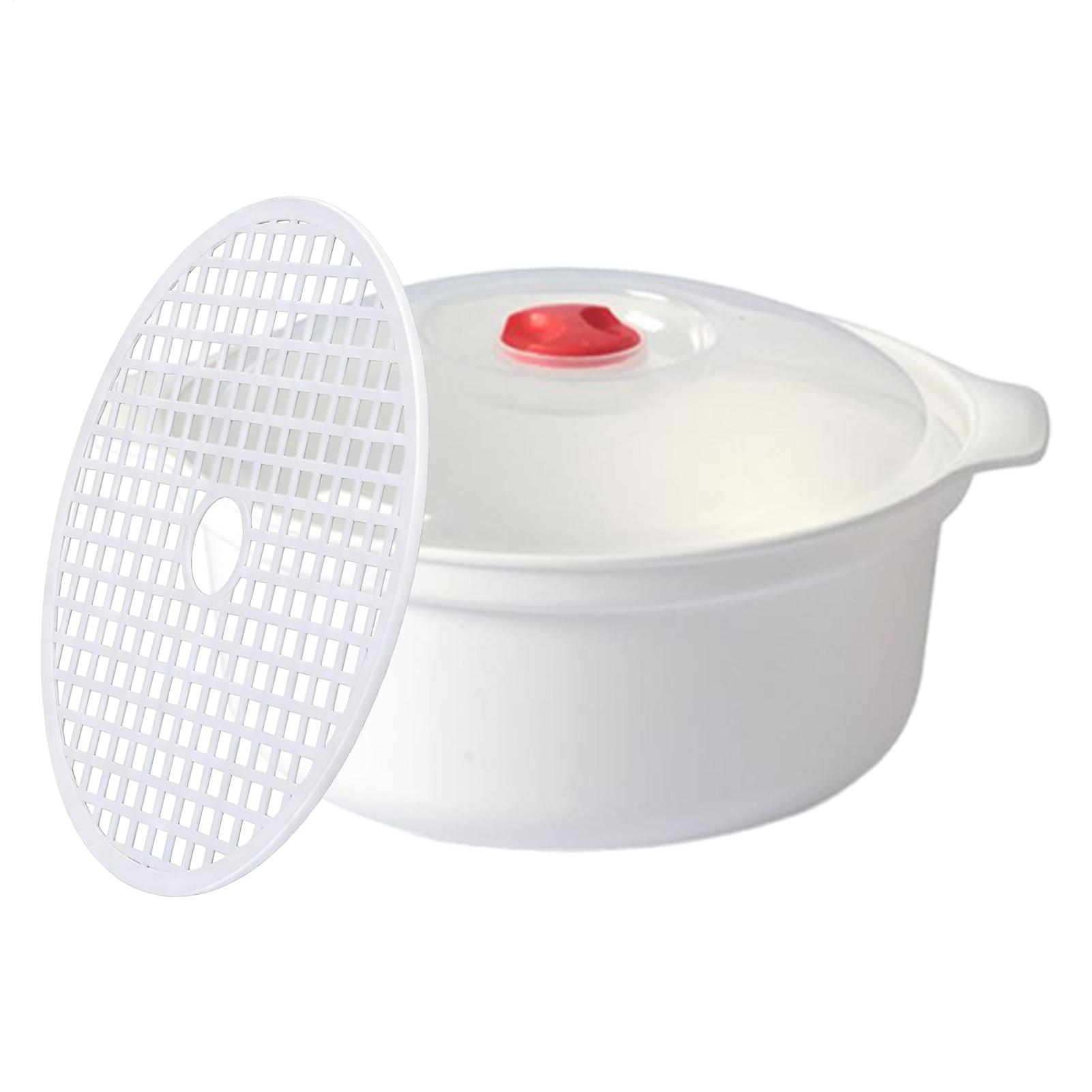 food-grade PP Microwave Heating Steamer Household Large Capacity Steamer Kitchen Steamer Box Steamer Rack Can Exhaust Steam CN