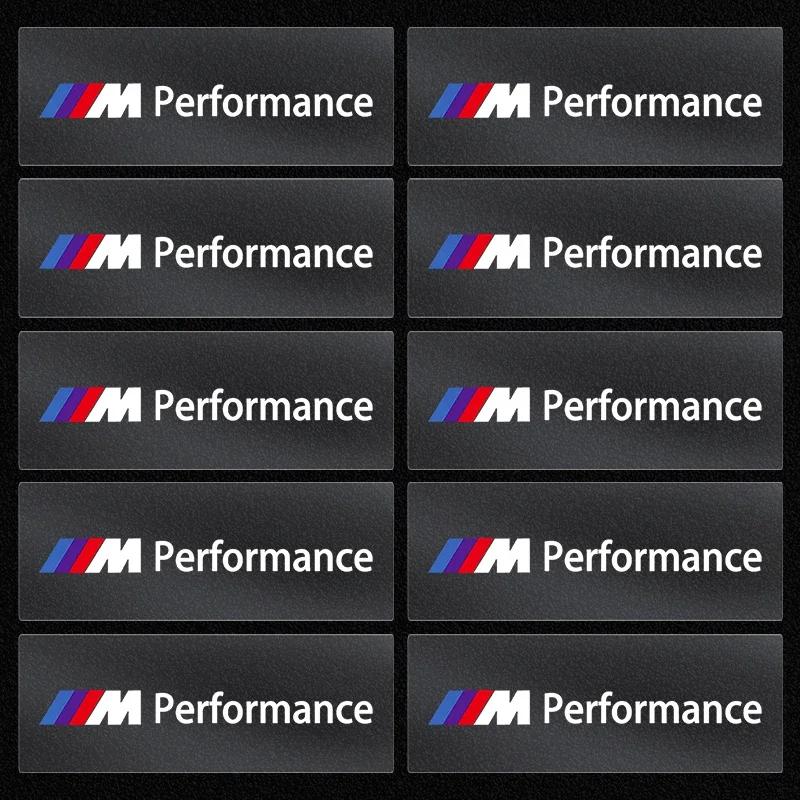 BAAM1 2025 Hot 2pcs Car Interior Sticker Central control Decals Emblem Badge Car Styling For BMW M6 M5 M3 X1 X3 X5 E38 E39 E46 E53 E60
