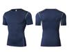 Herren Hoch elastisches Kompressions-Sport-T-Shirt - Feuchtigkeitsableitend & Atmungsaktiv für Basketball & Fitness