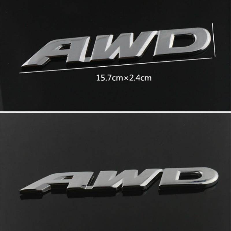 Kufr auta Honda AWD kovové 3D samolepky na auto dekorace na auto úprava auta