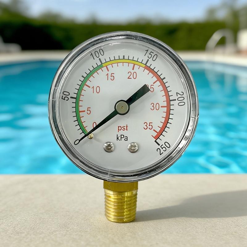 Swimming Pool Filter Sand Tanks Pressure Gauge With Colorful Dials For Easy Reading And Quality Plastic Construction