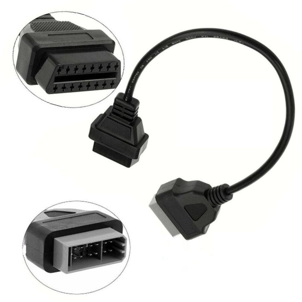 14 PIN OBD to OBD2 16 PIN Car Code Reader Diagnostic Adapter Connector Cable