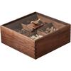 New Chinese Style Walnut Wood Divided Snack Tray