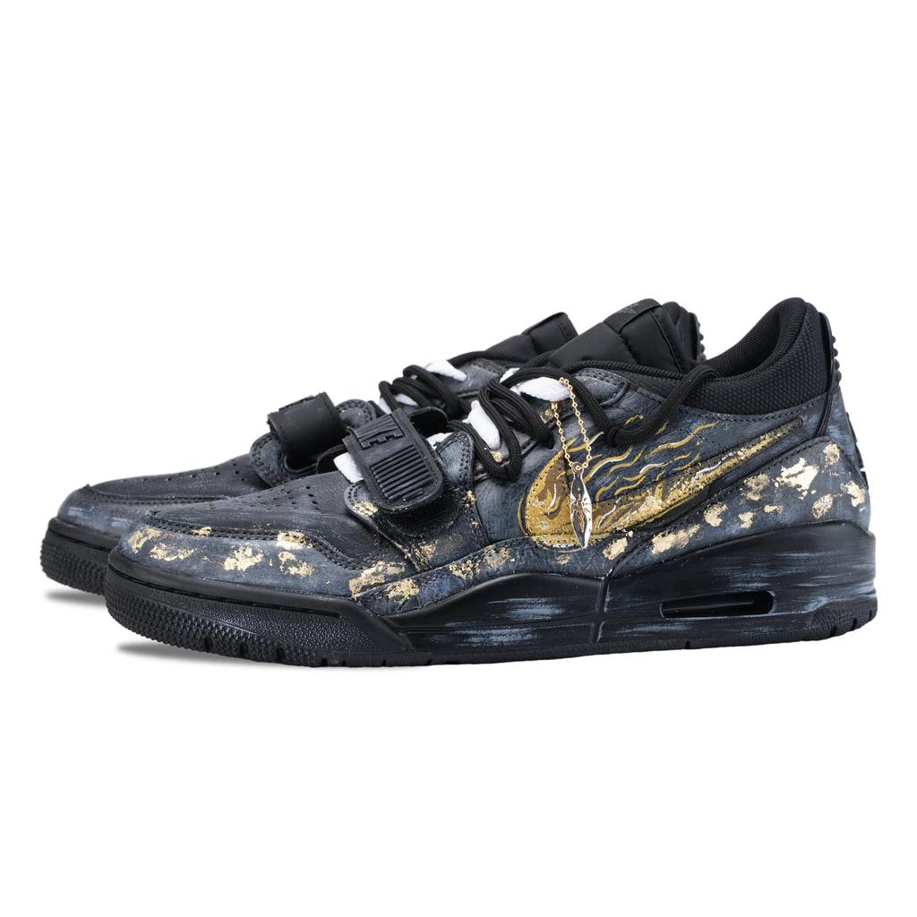 Jordan Air Jordan Legacy 312 Night Flame Iridescent Slip Resistant Abrasion Resistant Low top Vintage Basketball Shoes IQ9784-001(Team626-)