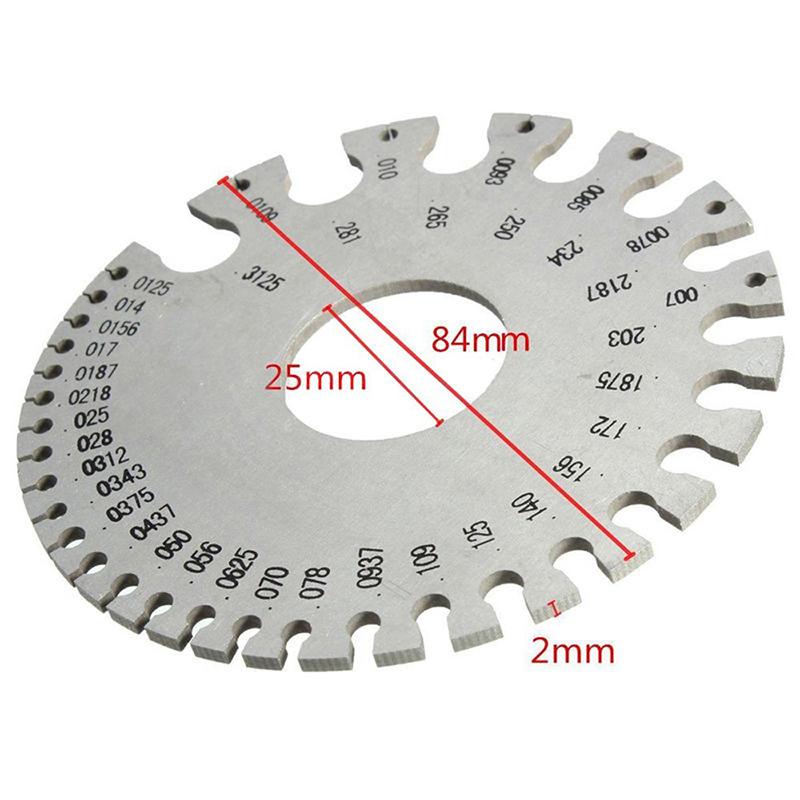 A84X-2 Pack Steel Welding Gauge Welding Gauge Inspection Tool Wire Sizes Thickness Gauge