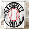 Photo Print Shower Curtain Customizable Name Date Large Bathroom Decor Purple Onion Cap Family Picture Love Anderso