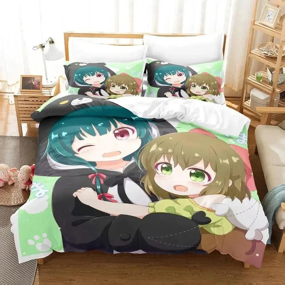 Anime Kuma Kuma Kuma Bear Bedding Collections Exquisite Bed Supplies Set Duvet Cover Bed Comforter Set Luxury Birthday Gift