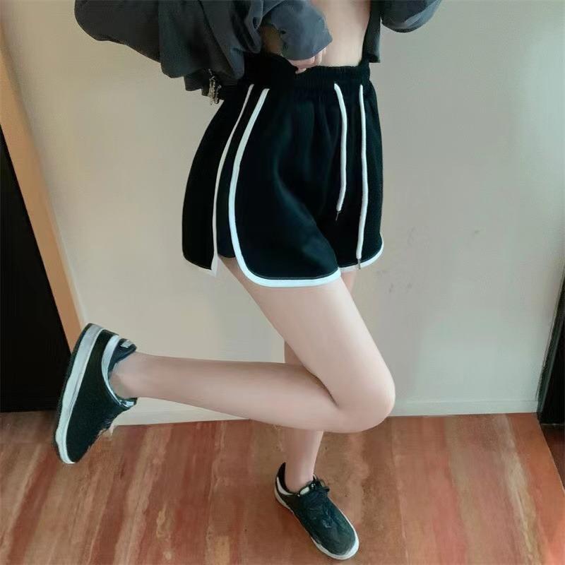 Summer Fashion Casual Bottoms Shorts Women Candy Color Breathable Plus Size Shorts Casual Lady Elastic Waist Sports Short Pants