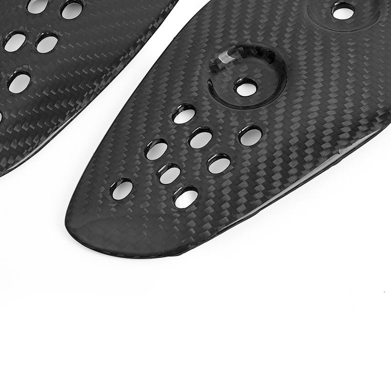 Real Carbon Fiber Motorcycle Heel Guard Rearset Plate Foot Peg Protector Overlay Gloss For Yamaha FZ-07 MT-07 MT07 2013 - 2022
