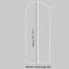 Semi-transparent Garment Dust Cover, Washable Suit Dust Bag, Hanging Clothes Protector for Wardrobe