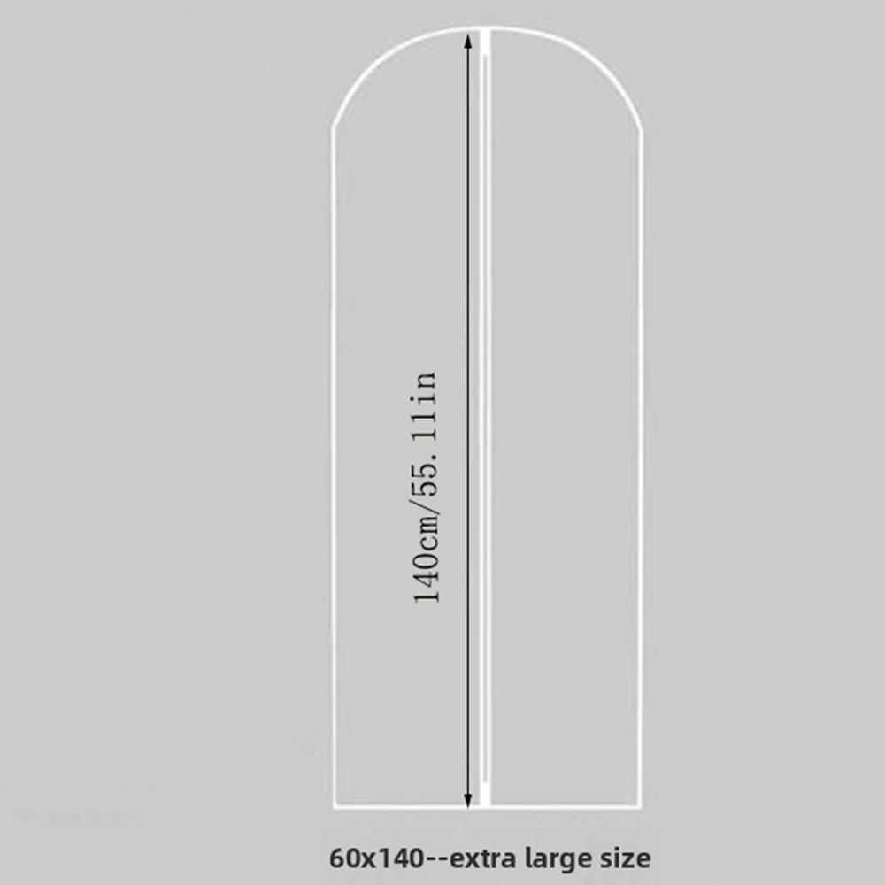 Semi-transparent Garment Dust Cover, Washable Suit Dust Bag, Hanging Clothes Protector for Wardrobe