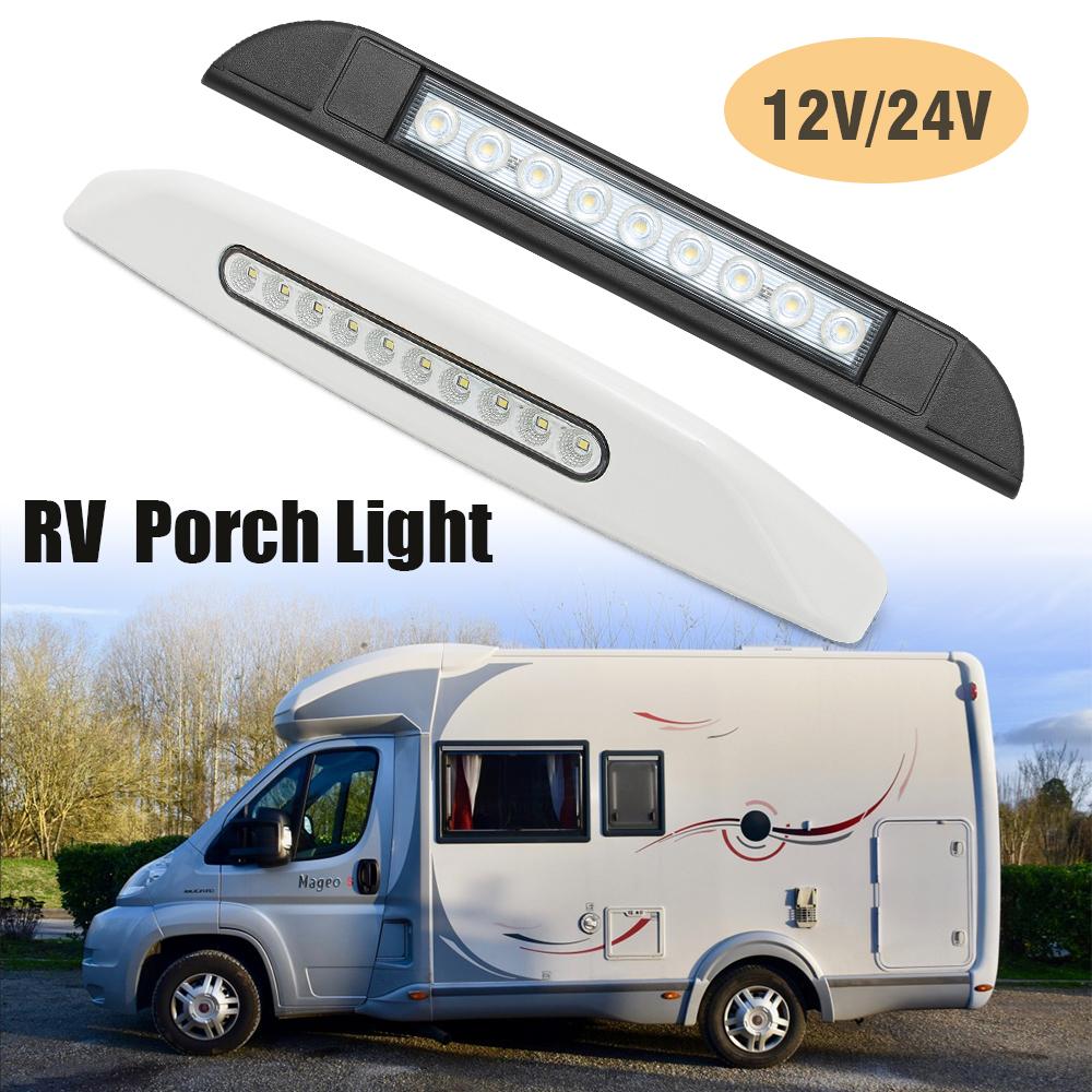 10-LED Wohnmobil LED Markisen Verandaleuchte 12V/24V Wasserdichte Wohnwagen Innenwandleuchten LED Leiste Außen Wohnmobil Anhänger Wandleuchten