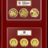 Coleção de 2024 Jia Chen Dragon Year Zodiac Commemorative Medal, Rodada 1, 2 e 3 Dragon Year Copper Plated Commemorative Coins