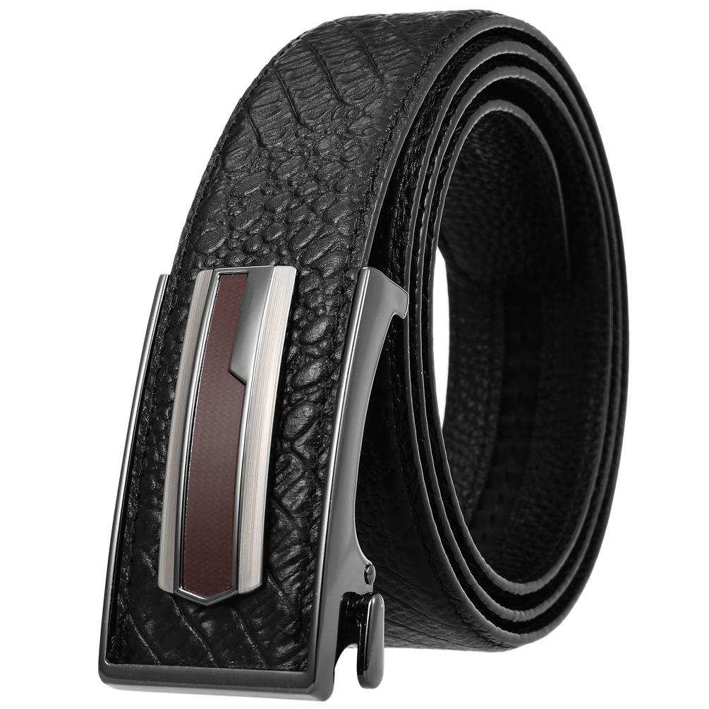 First Layer Cowhide Belt, Automatic Inner Buckle Men'S Belt Ly36-21783-5