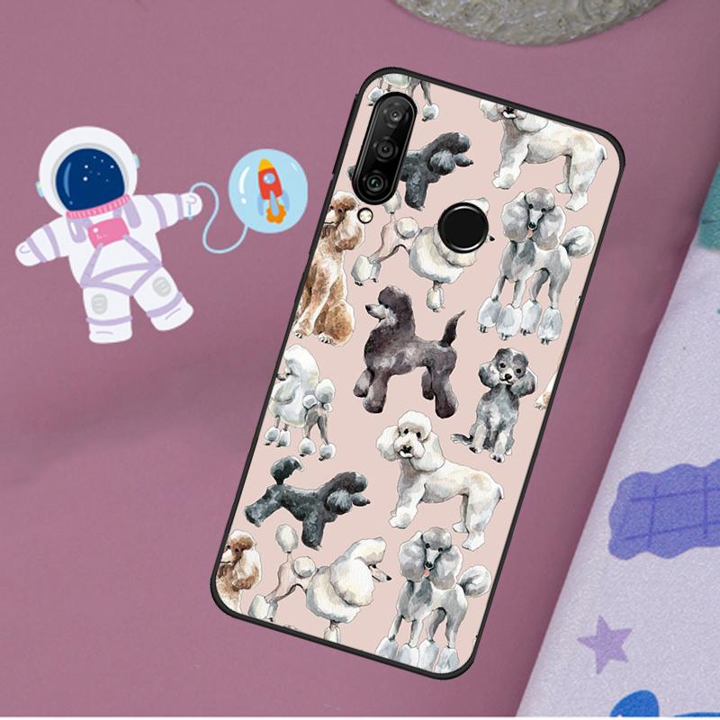Poodle Dog Cartoon For Huawei Nova 5T 9 10 SE 7i 8i 11i 12i Y60 Y61 Y70 Y72 Y73 Y90 Y91 P20 P40 P30 Lite Case