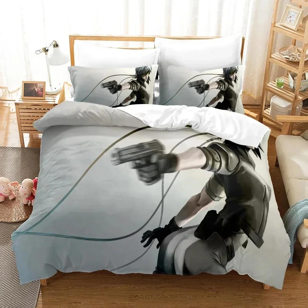 Anime Ghost in the Shell Bedding Set Printed Bed Set With Pillowcase Bed Duvet Cover Soft Single Double Queen Super King Size