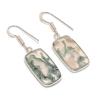 Natural Indian Moss Agate 925 Sterling Silver Jewelry Earring 1.62" AE-11982