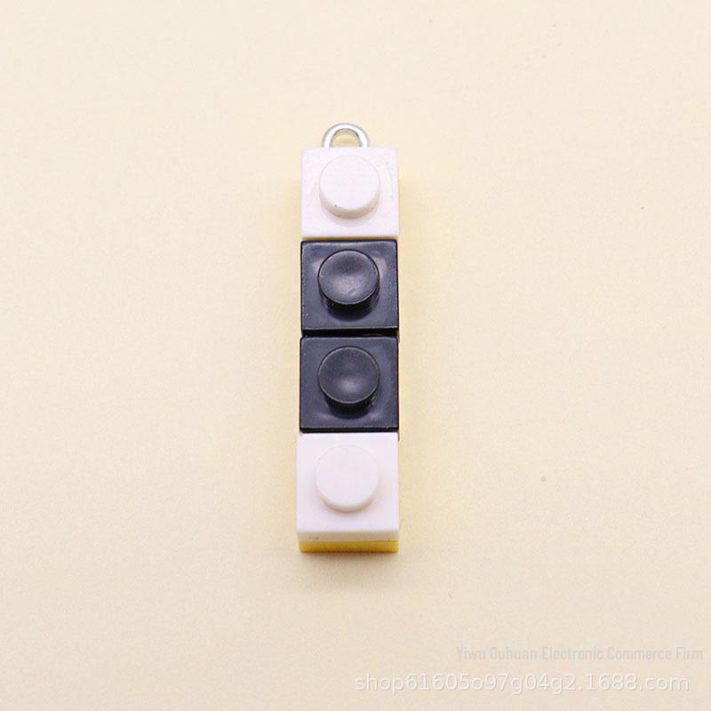 Korean Rainbow Acrylic Building Blocks Jewelry: Handmade DIY Necklace, Earrings, Keychain, Bag Pendant.
