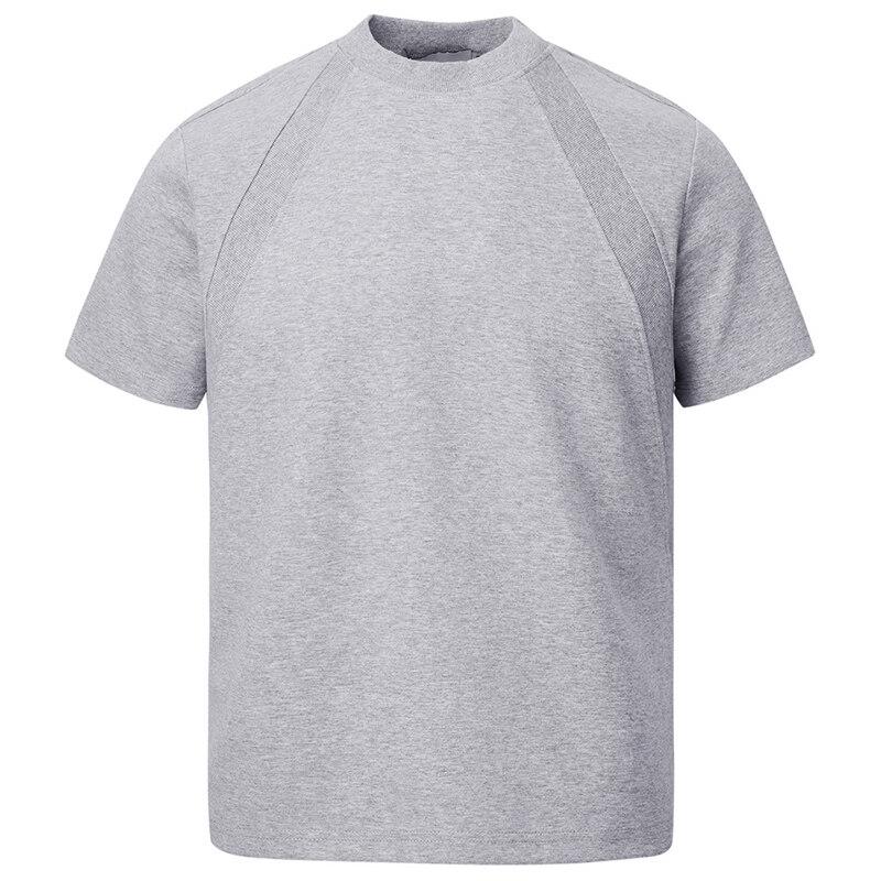 2025 Summer High-End Brand Men Short Sleeve Round Neck Blank Tshirts Fashionable Style Short Sleeved Top Male Breathable T-Shirt