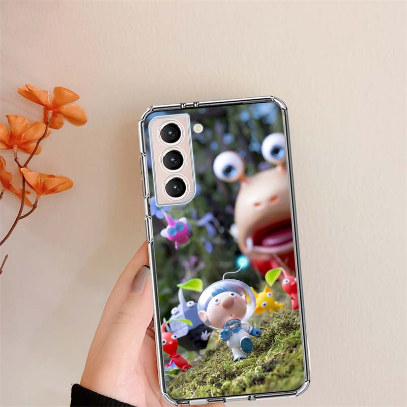 Game Pikmin 4 Phone Case For Samsung S24 FE Galaxy S22 S25 Ultra S25 Edge S21 S23 FE S20 S10 Plus Cover Shell Coque Clear Silico