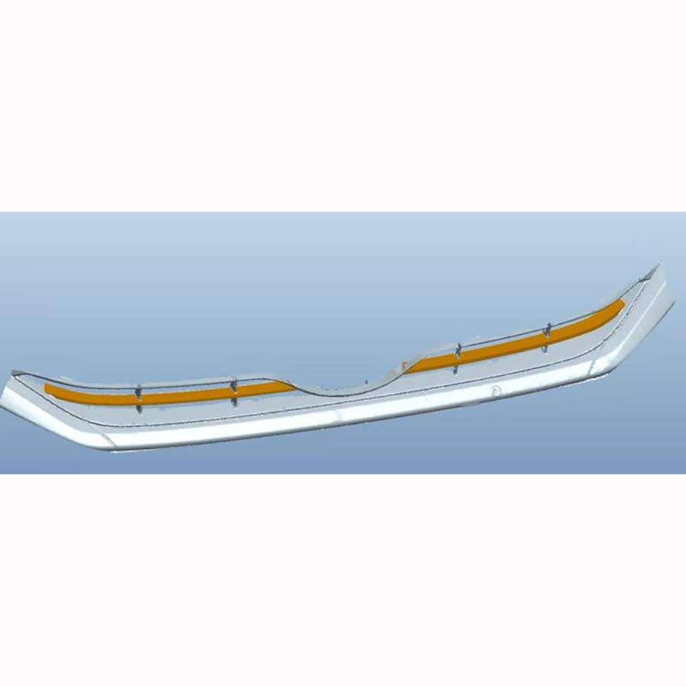 RUIQ Toyota New Harrier 80 Series Exclusive Exterior Stainless Steel Front Grille Fin Garnish Exclusively Designed for Toyota Harrier (Upper Front)