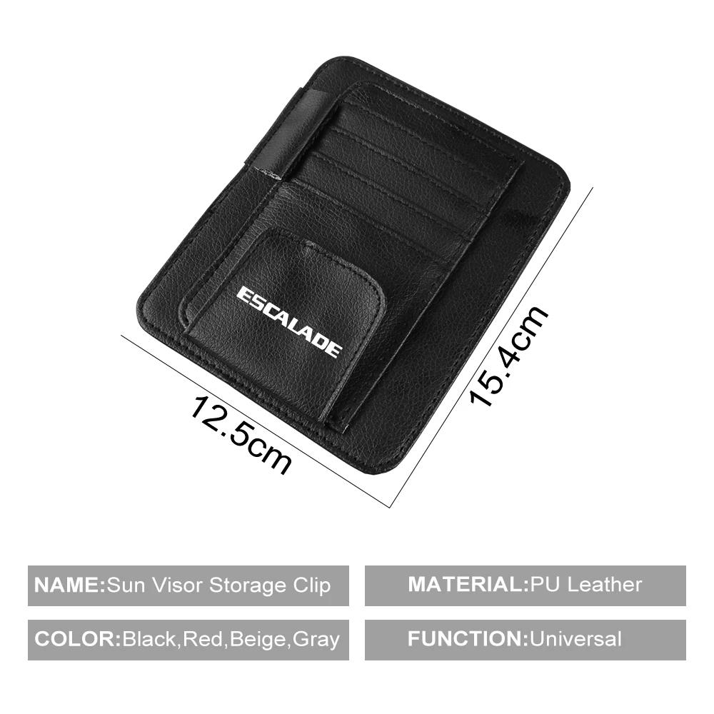 For Cadillac ATS CTS Escalade STS CT6 XT4 SRX XTS CT4 EXT BLS CT5 SLR SLS XLR Car Sun Visor Storage Clip Auto Accessories AGW1