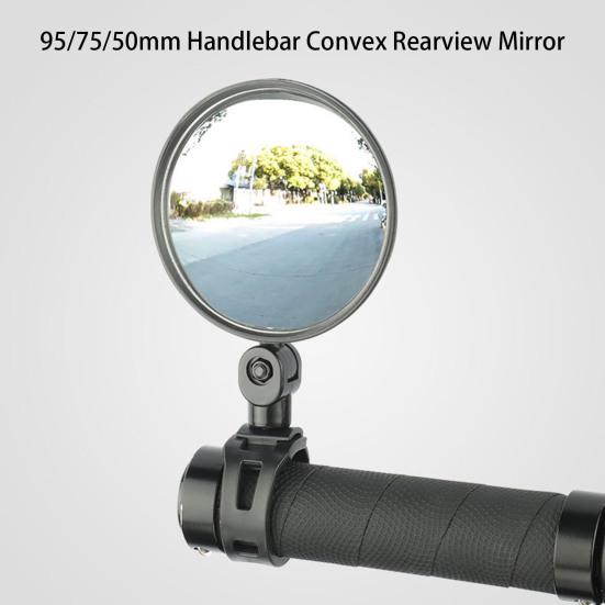 Zpětné zrcátko Široký výhled Stabilní popruh Vícenásobná rotace úhlů Zpětné pohledy Akrylát 95/75/50mm Řídítka Konvexní zpětné zrcátko Cyklistické příslušenství