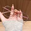 Metal-Frame Anti-Blue Light Presbyopia Glasses New Stylish Reading Eyewear with Subtle Shimmer on The Temples 0 To +4.0