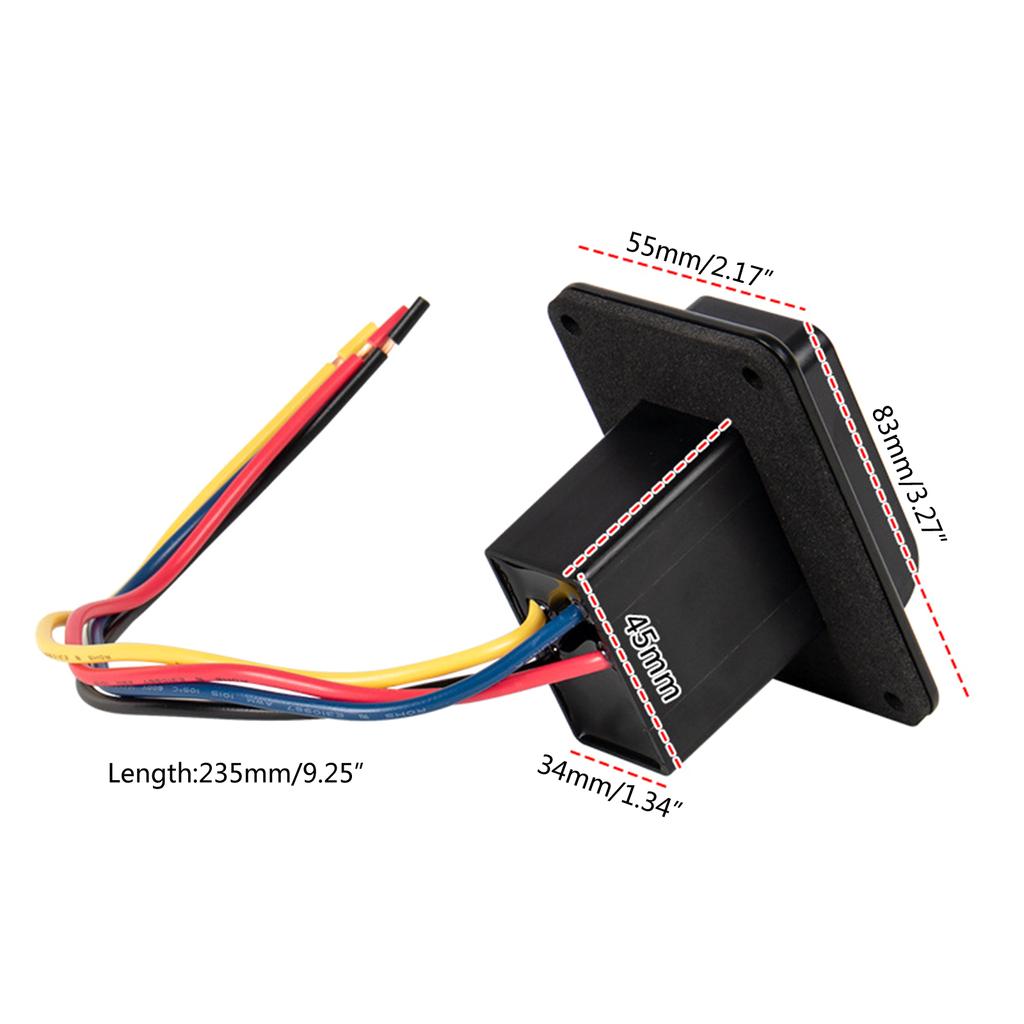 Power Jacks Momentary Switch Reverse Polarity Rockers Switch Motor Control DPDT (ON)--(ON) 12V 24V Switch