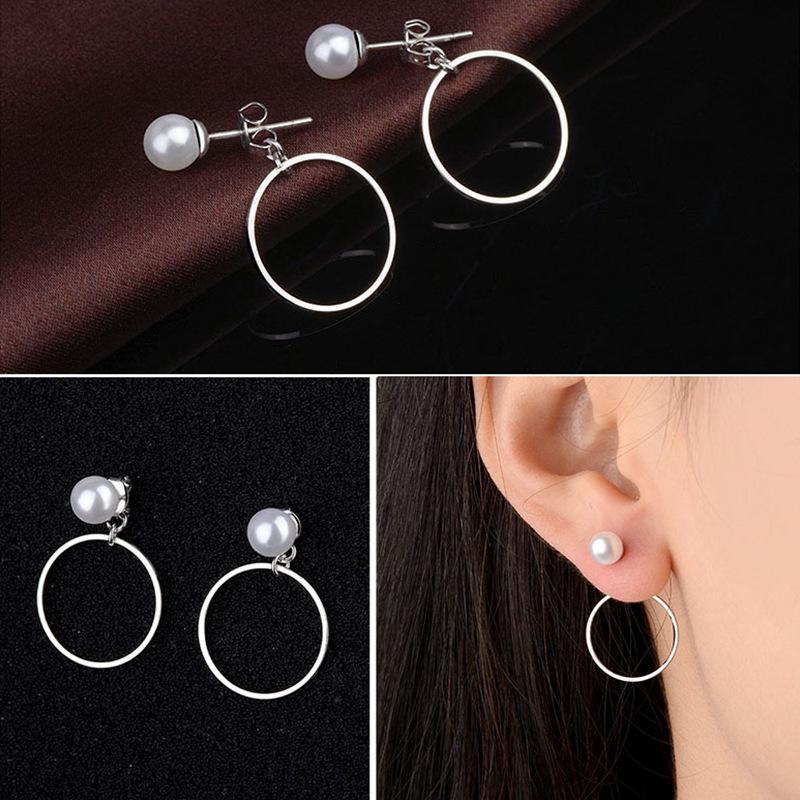 Pearl Circle Earring Earrings Fashion Temperament Earrings for Women
