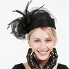 Fascinator Rétro en Fil de Filet à Plumes pour Tea Party & Courses Hippiques Kentucky Derby