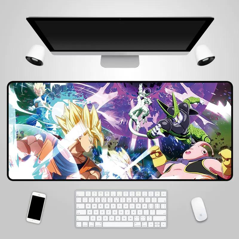 2026 Dragon Ball Leather Mouse Pad Son Goku Printing Pattern Large Size Game Gaming Keyboard Pad Boys Office Animation Non-slip Table Mat