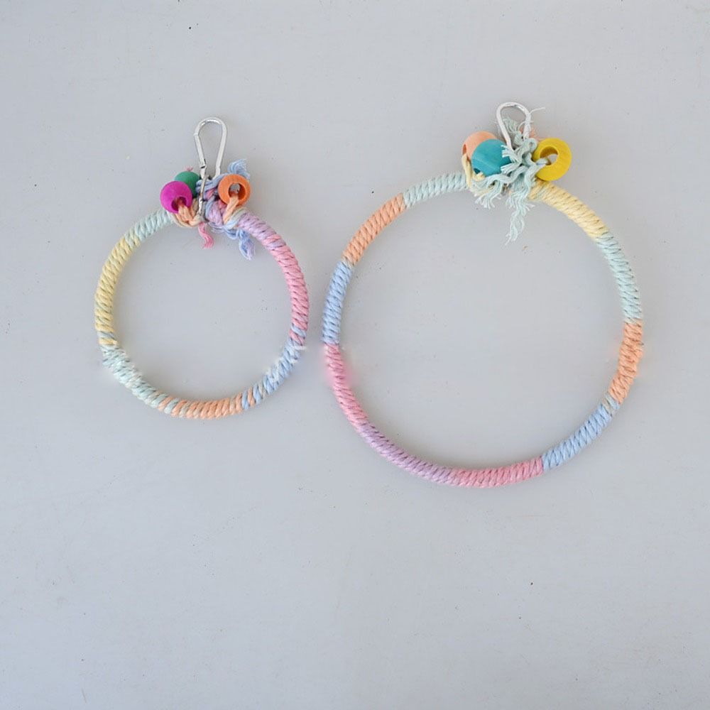 Paw Grinding Parrot Hanging Clip Colored Parrot Standing Stick Parrot Birds Cage Toy Training Toys