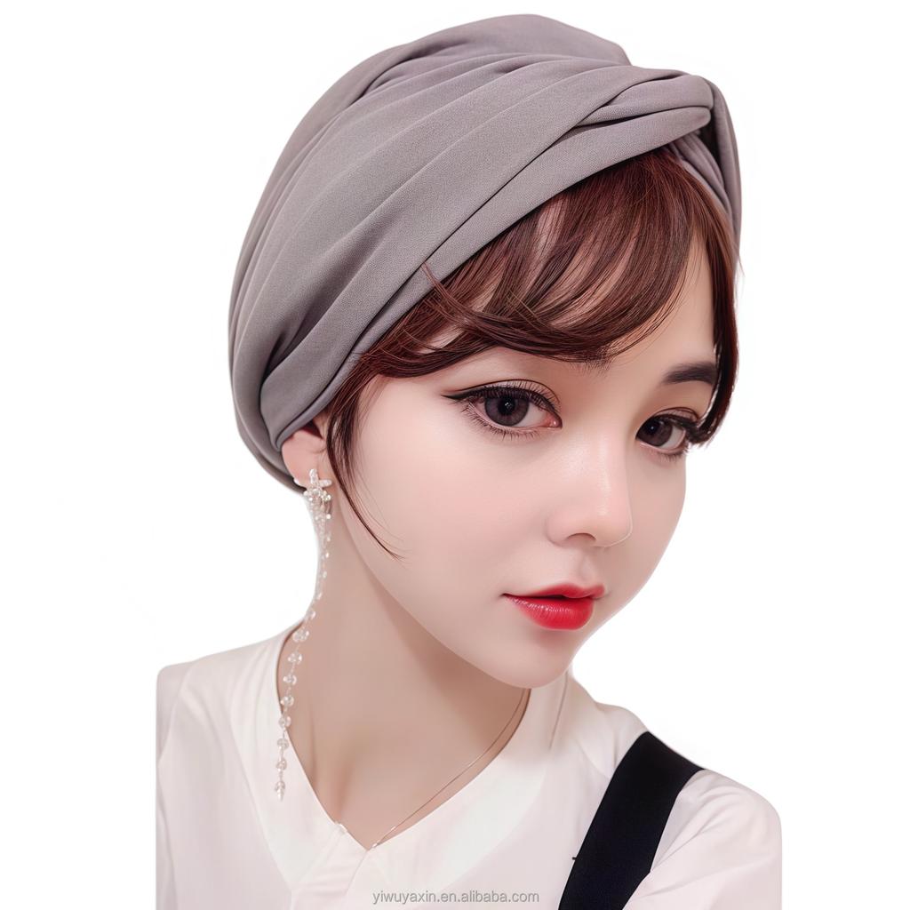YASEEN Soft Acrylic Turban Chemo Hat Hair Covering Hijab Beanie Eco-Friendly Breathable Airflow Islamic All Seasons