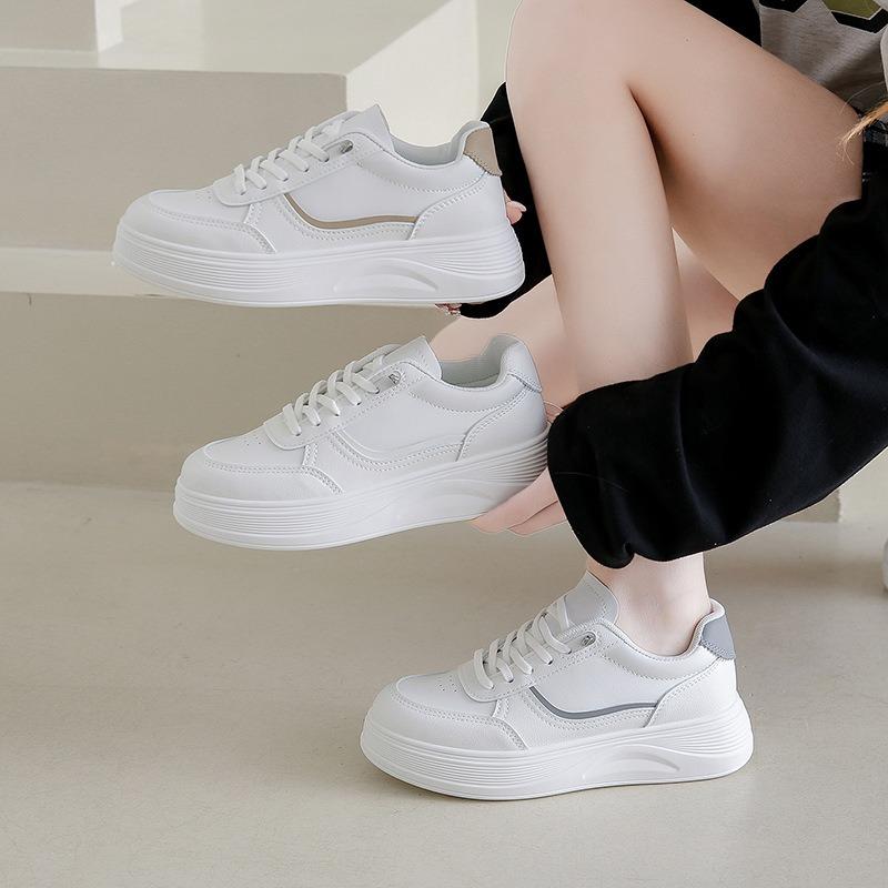 Autumn New Breathable Little White Shoes Female Students Platform Versatile Casual Sports Board Shoes