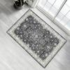 Retro Entrance Rug Ethnic Style Doormat Farmhouse Non-Slip Floor Mat Absorbent Living Room Rug for Entryway Kitchen Bathroom
