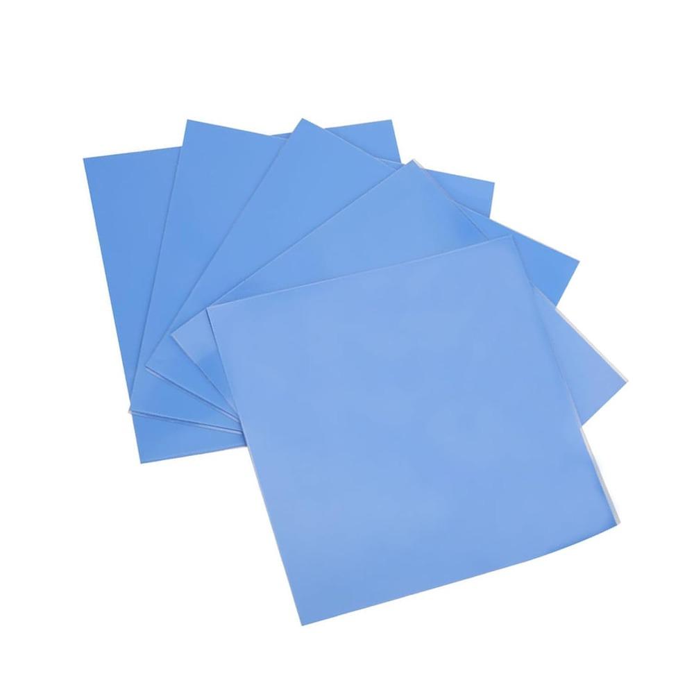 5Pcs Rubber Thermal Conductive Pad Highly Efficient Heat Conduction Sheet For IC LED Cooler